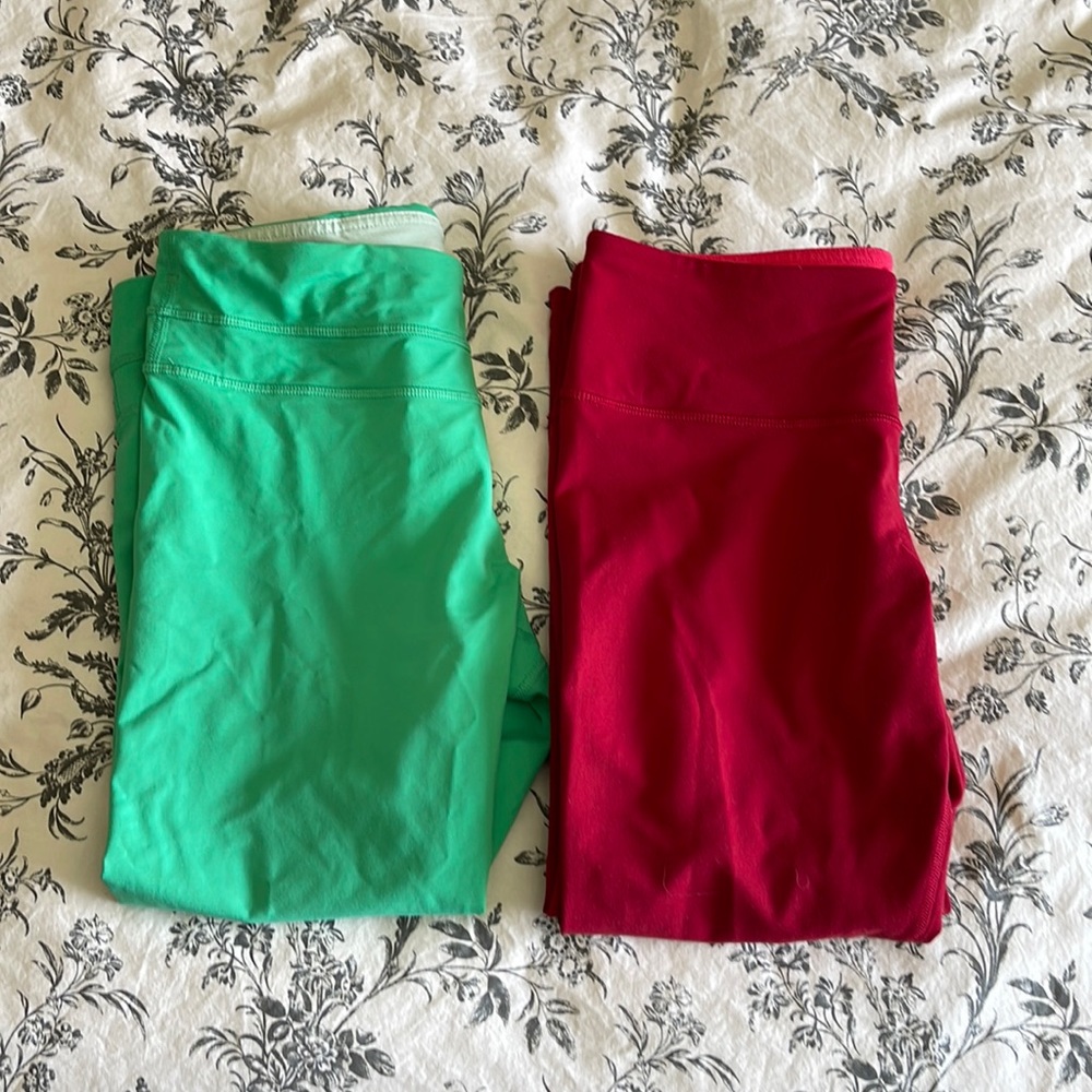 Two Lululemon 3/4 tights